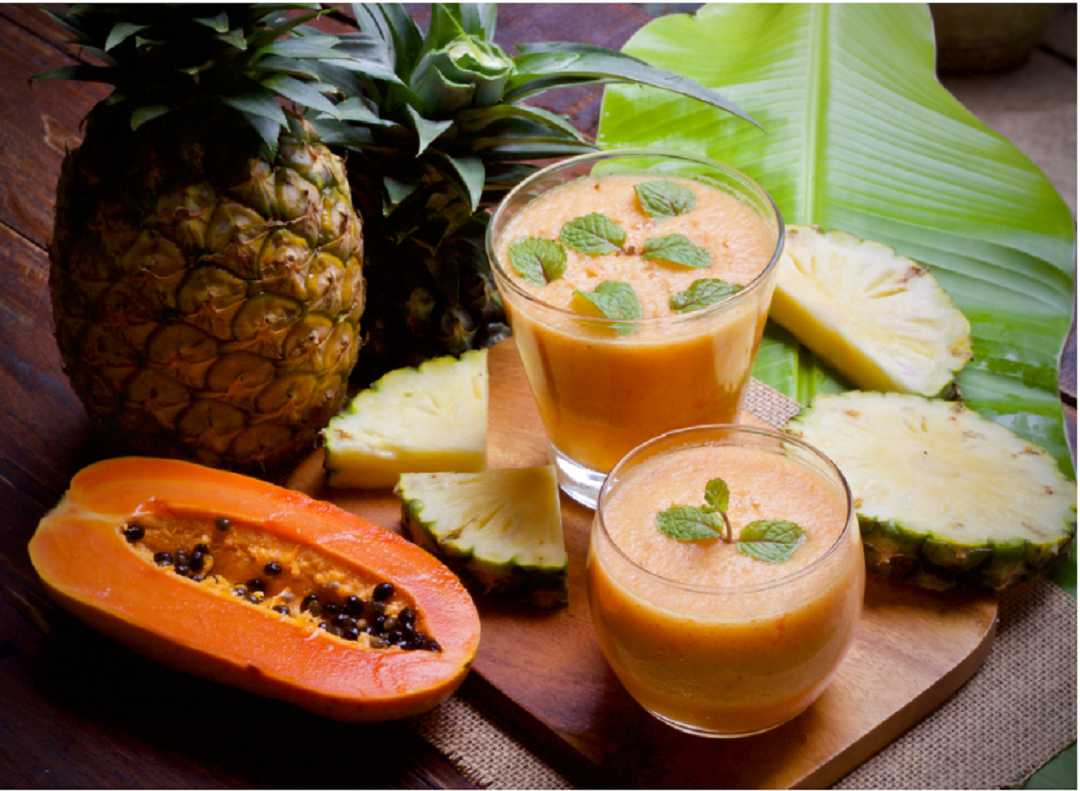 Sinh tố đu đủ dứa