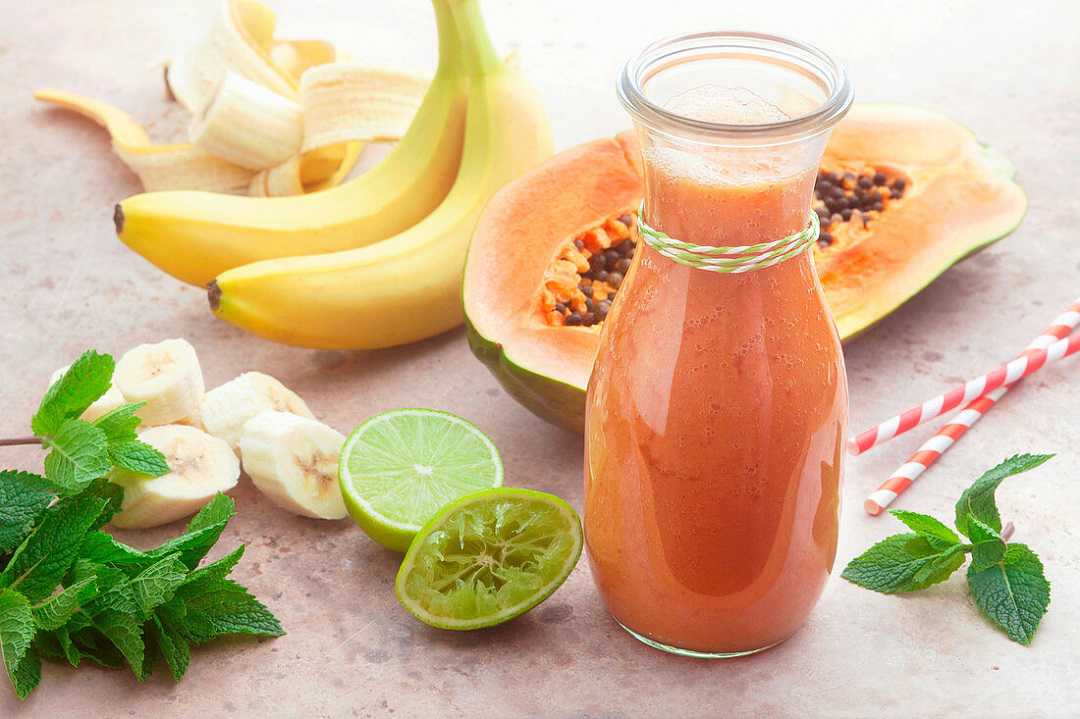 Cách làm sinh tố đu đủ chuối